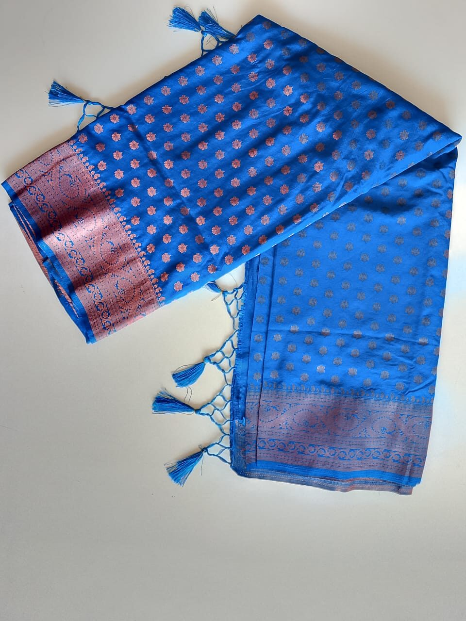 Rose Ember – Bangalore Silk Saree