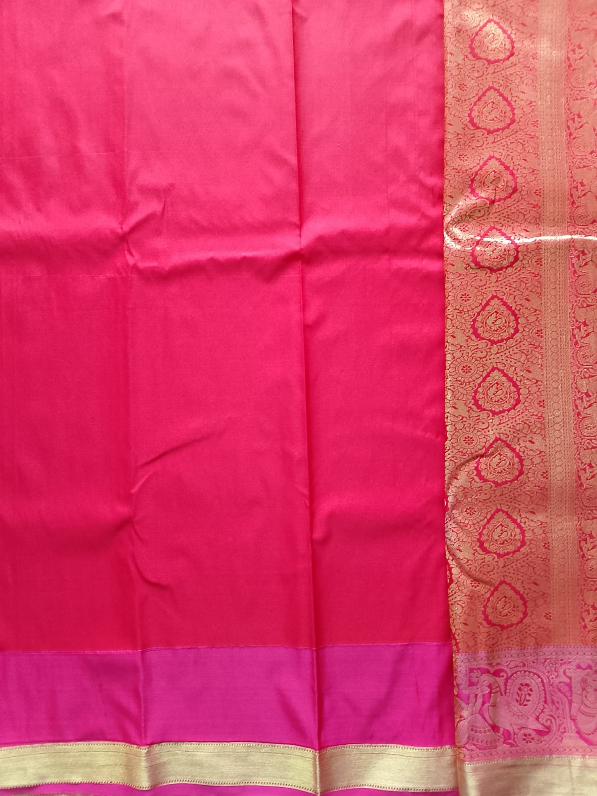 Gilded Veins Bangalore Silk Saree