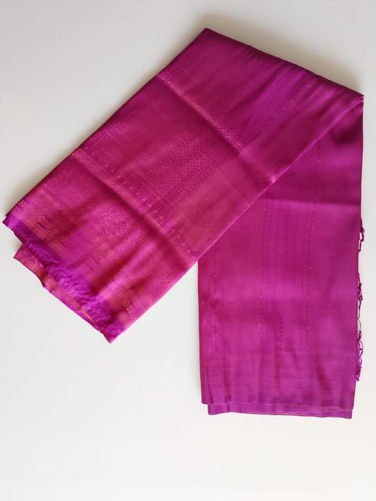 Temple Bloom  – Bangalore Silk Saree