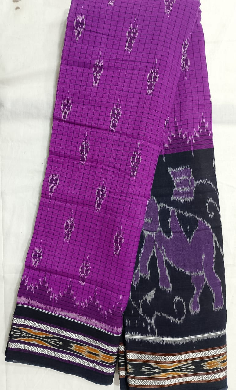 Sambalpuri Cotton Saree, Pure Handloom Grace