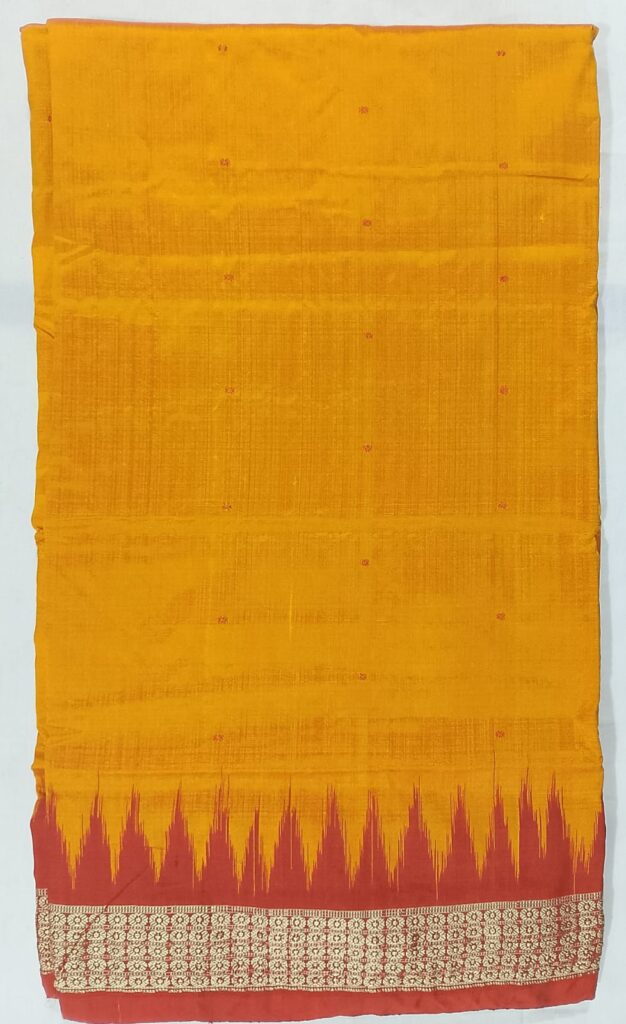 Elegant Sambalpuri Silk Pata Saree – Handwoven Traditional Masterpiece Juss Apparels