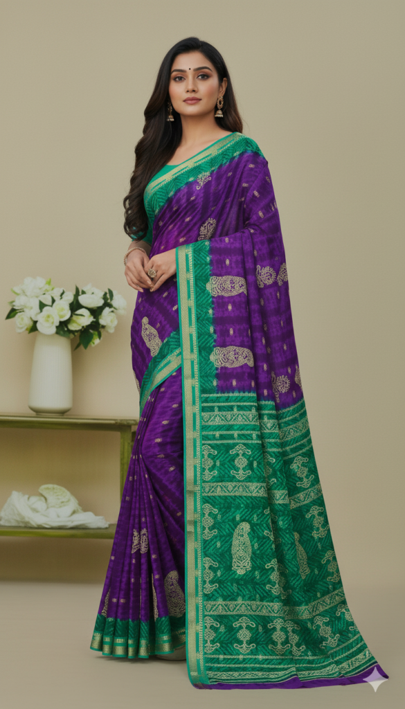 Traditional  Cotton Saree by Juss Apparels