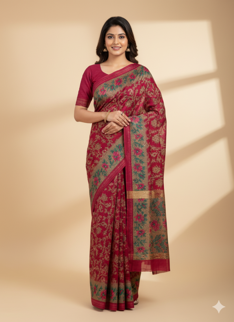 Cotton Saree -Juss Apparels,Handloom Comfort