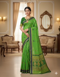 Elegant Cotton Saree JCS92 - Premium Comfort