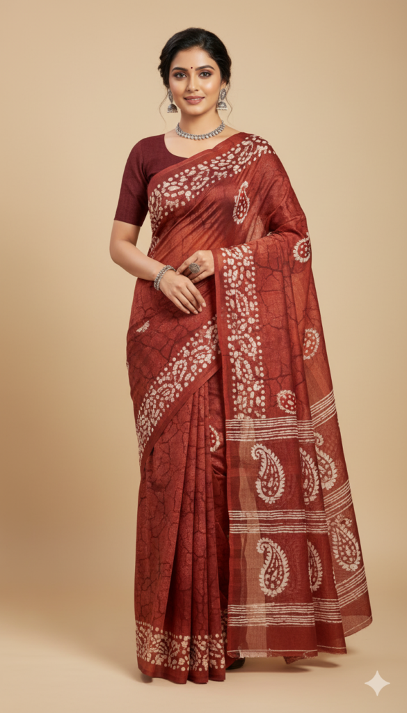 Elegant Cotton Saree –Timeless,Comfort,Style