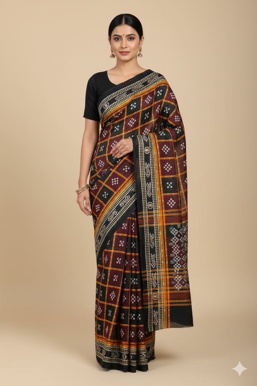 Timeless Grace Cotton Saree by Juss Apparels