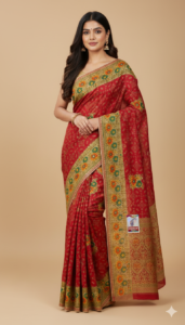 premium handloom cotton saree–Juss Apparels