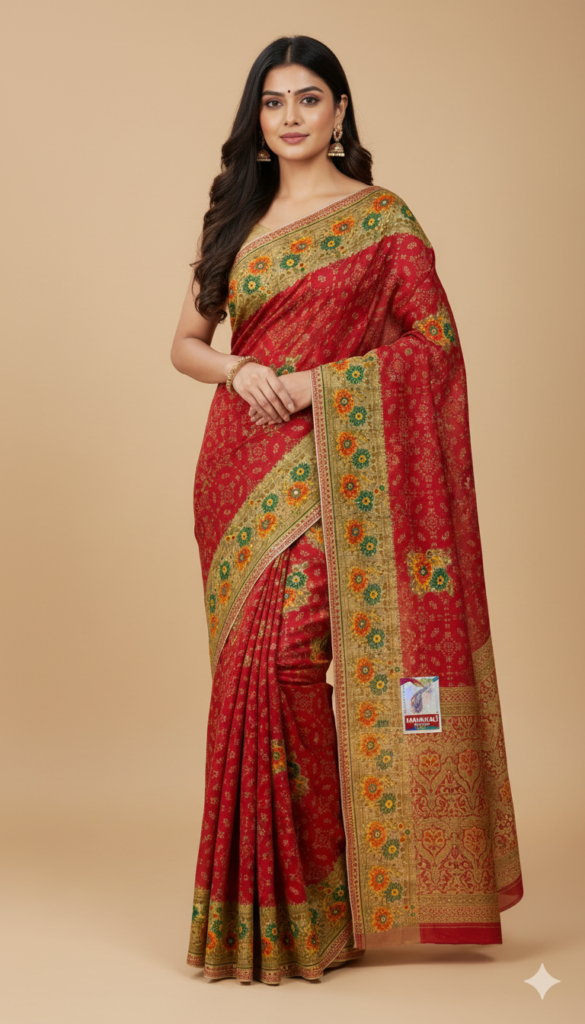 premium handloom cotton saree–Juss Apparels