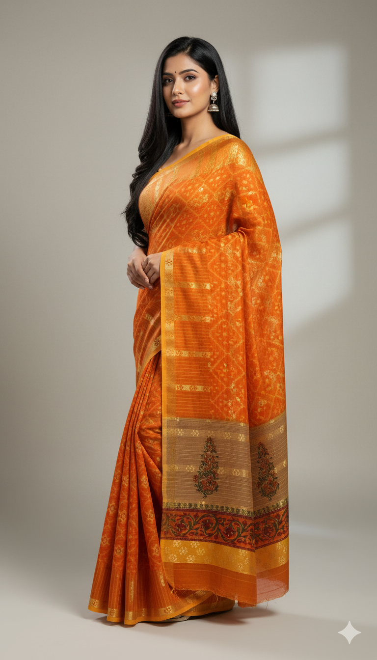 Cotton Saree Lightwight Festiv Everyday Wear