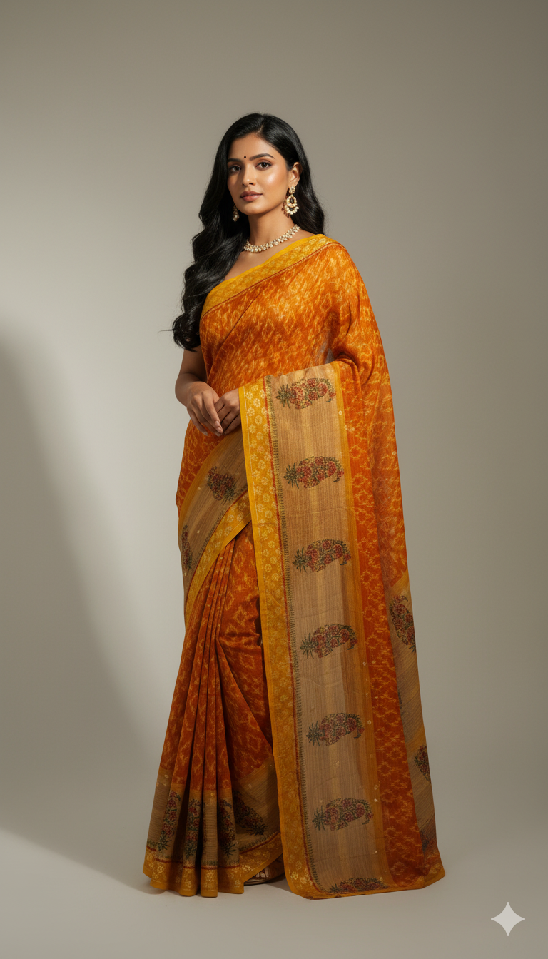 Cotton Saree Traditional Breathable Saree