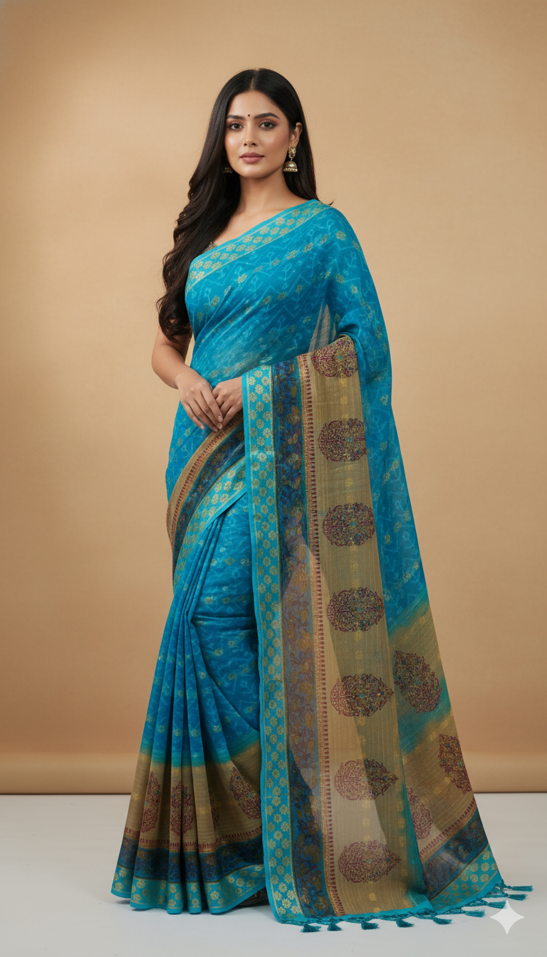 Cotton Saree Lightweight Festive Wear