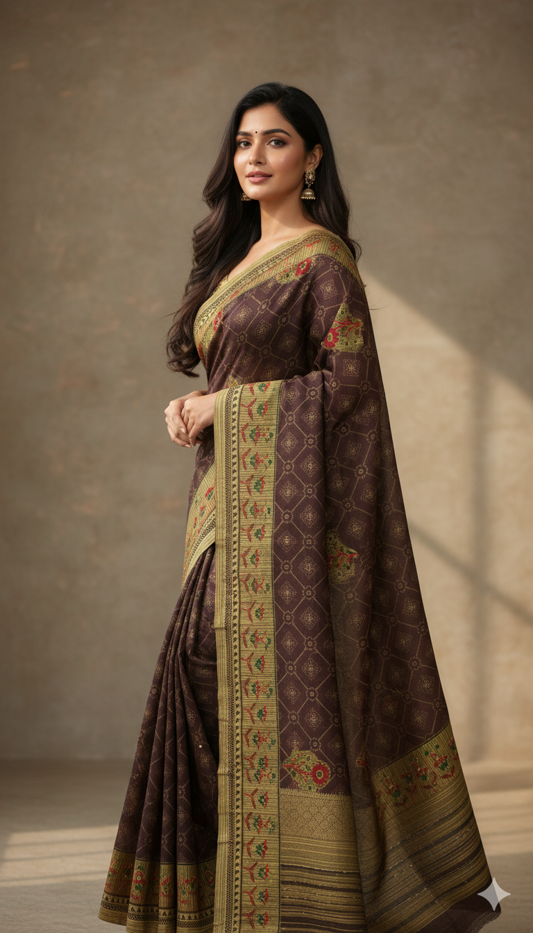 Elegant Handloom Cotton Saree-Juss Apparels