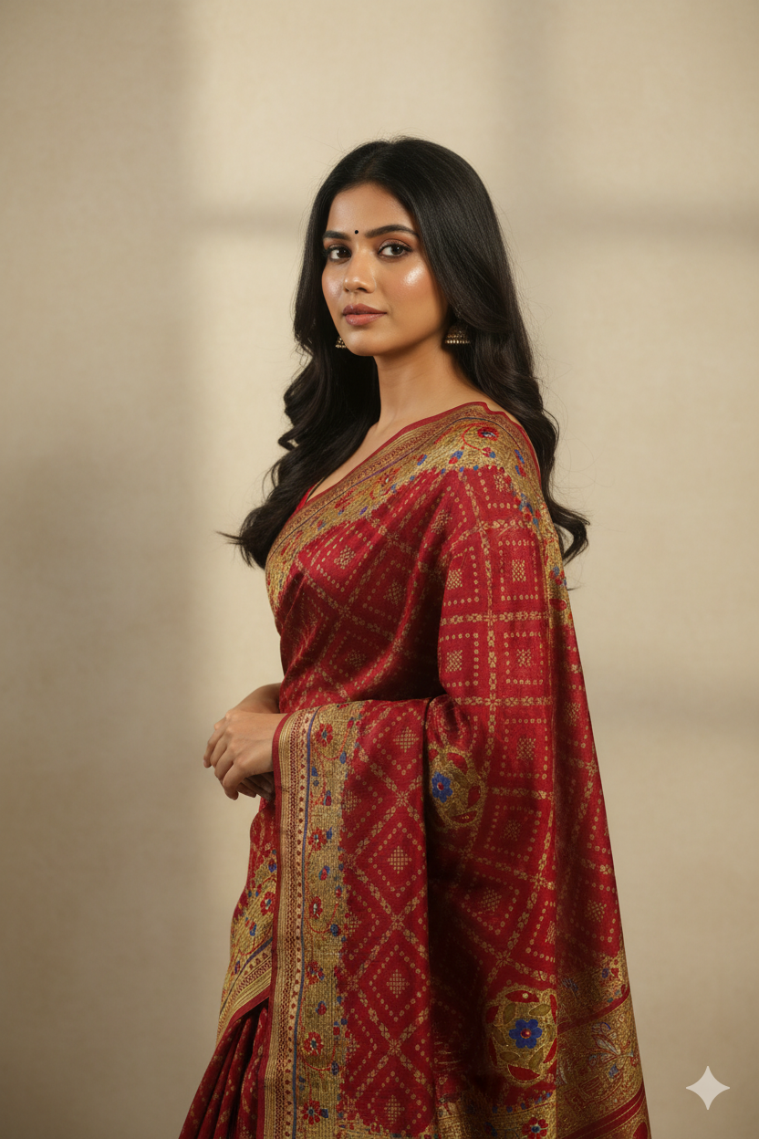 soft handloom cotton saree by Juss Apparels