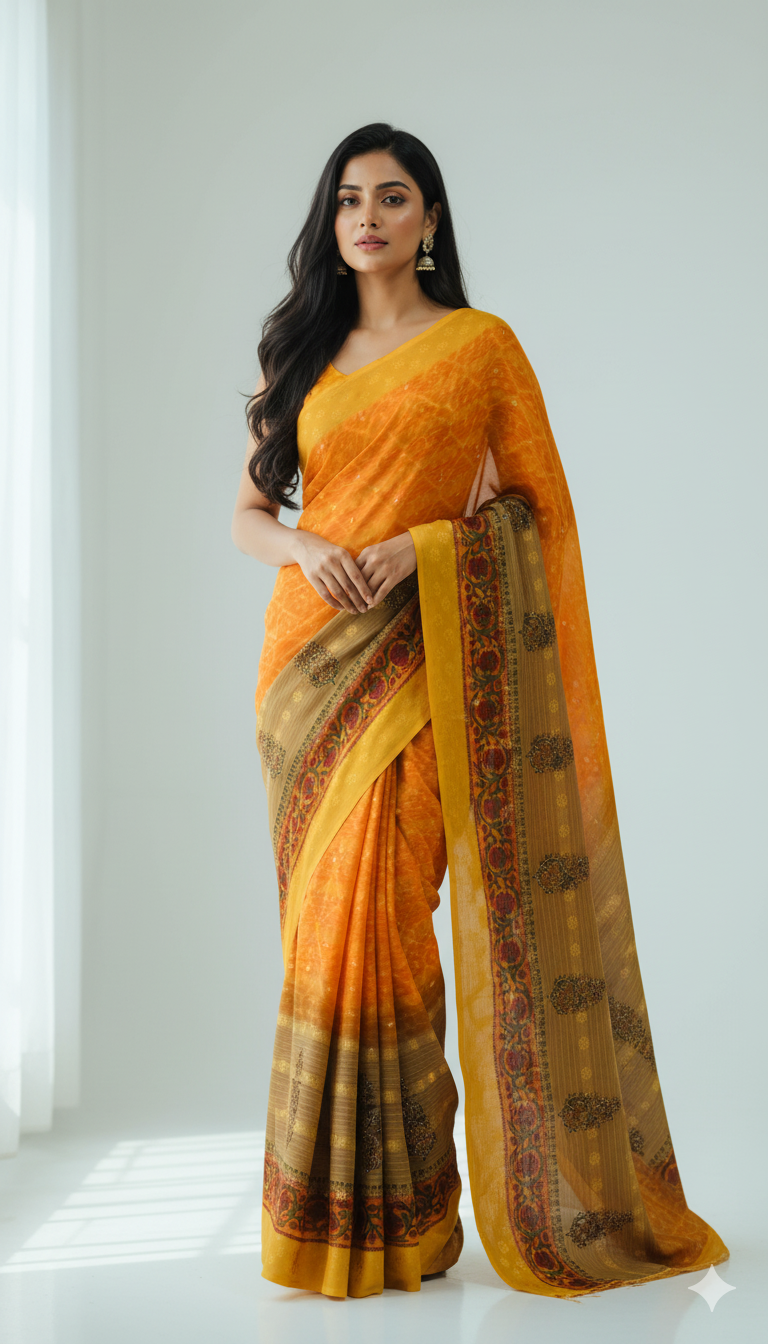 Graceful Handwoven Cotton Saree for Women