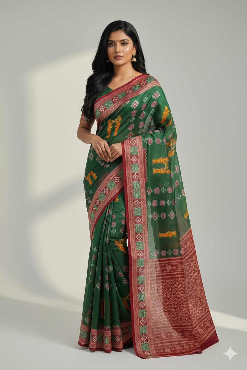 Handloom Cotton Saree JCS226  Juss Apparels