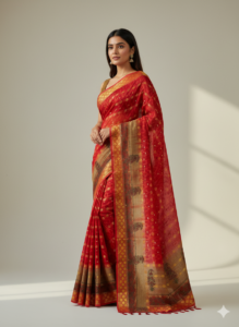 Pure Cotton Handloom Saree for EverydayGrace