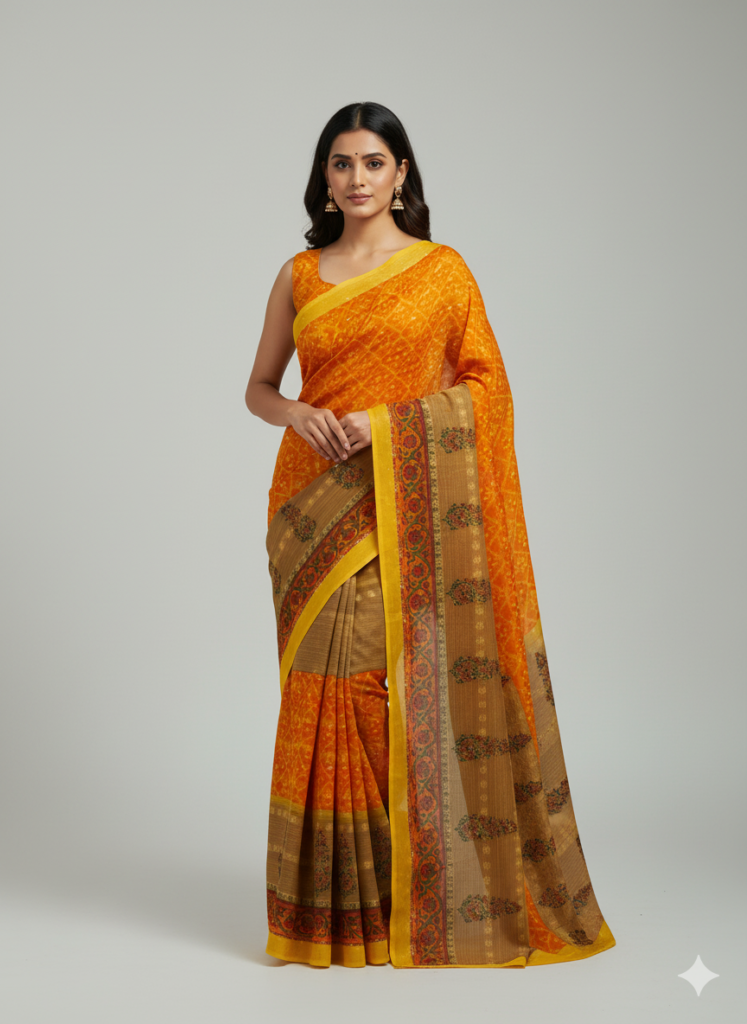 Handwoven Cotton Saree for Timeless Grace