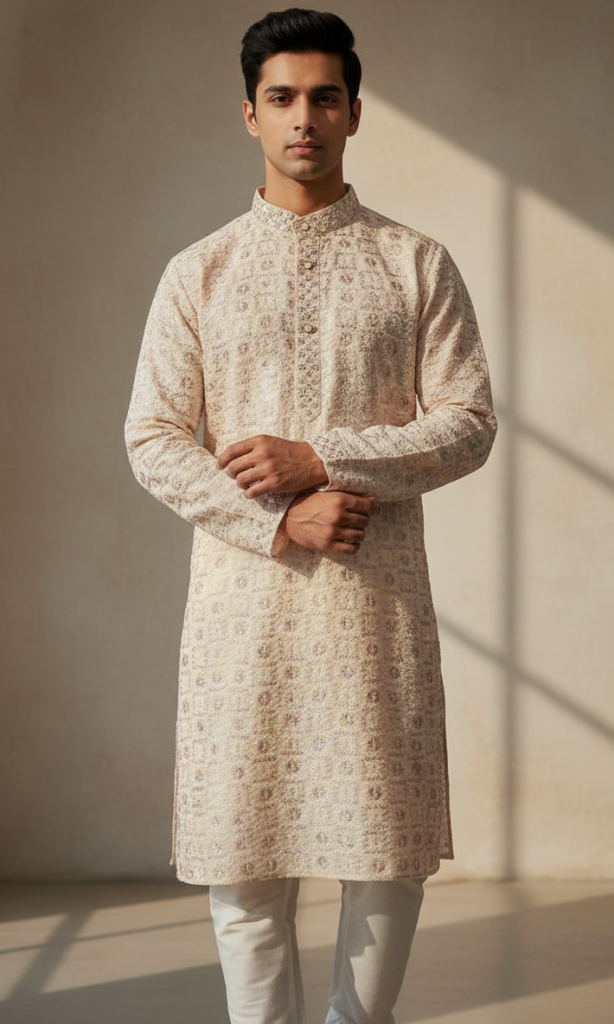 Designer men’s kurta JKT299 by Juss Apparels