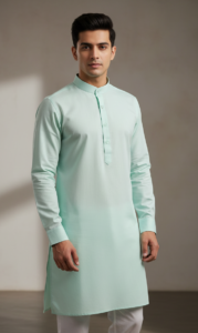Navy Blue Cotton Kurta Jacket Set JKT373 | Juss Apparels