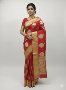 Elegant Banarasi Bridal Saree for Weddings