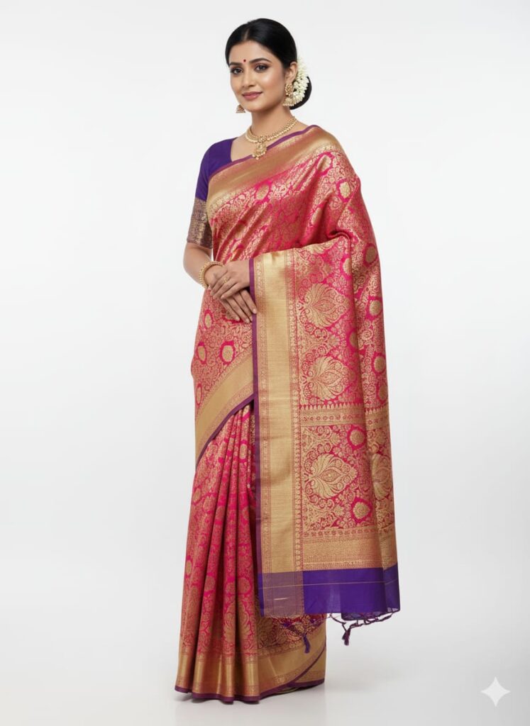 Premium Banarasi Bridal Saree-Juss Apparels