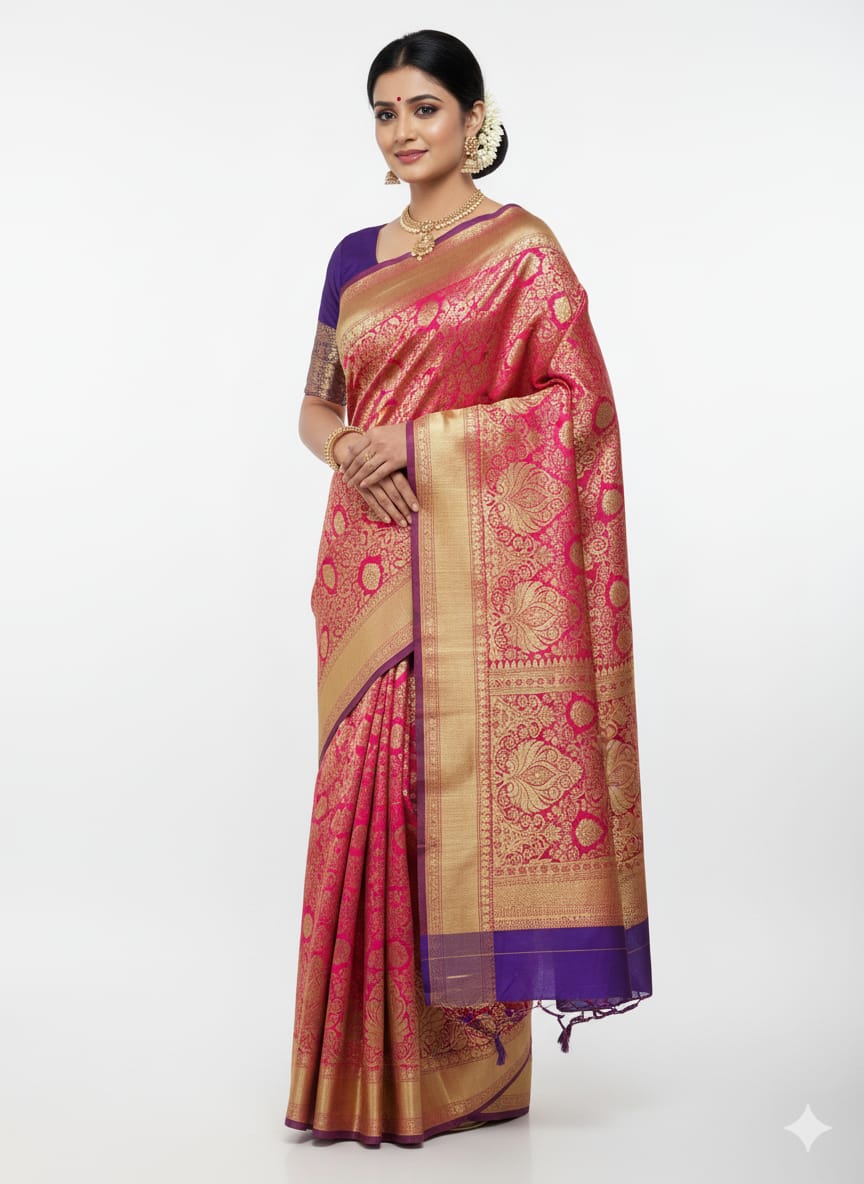 Premium Banarasi Bridal Saree-Juss Apparels
