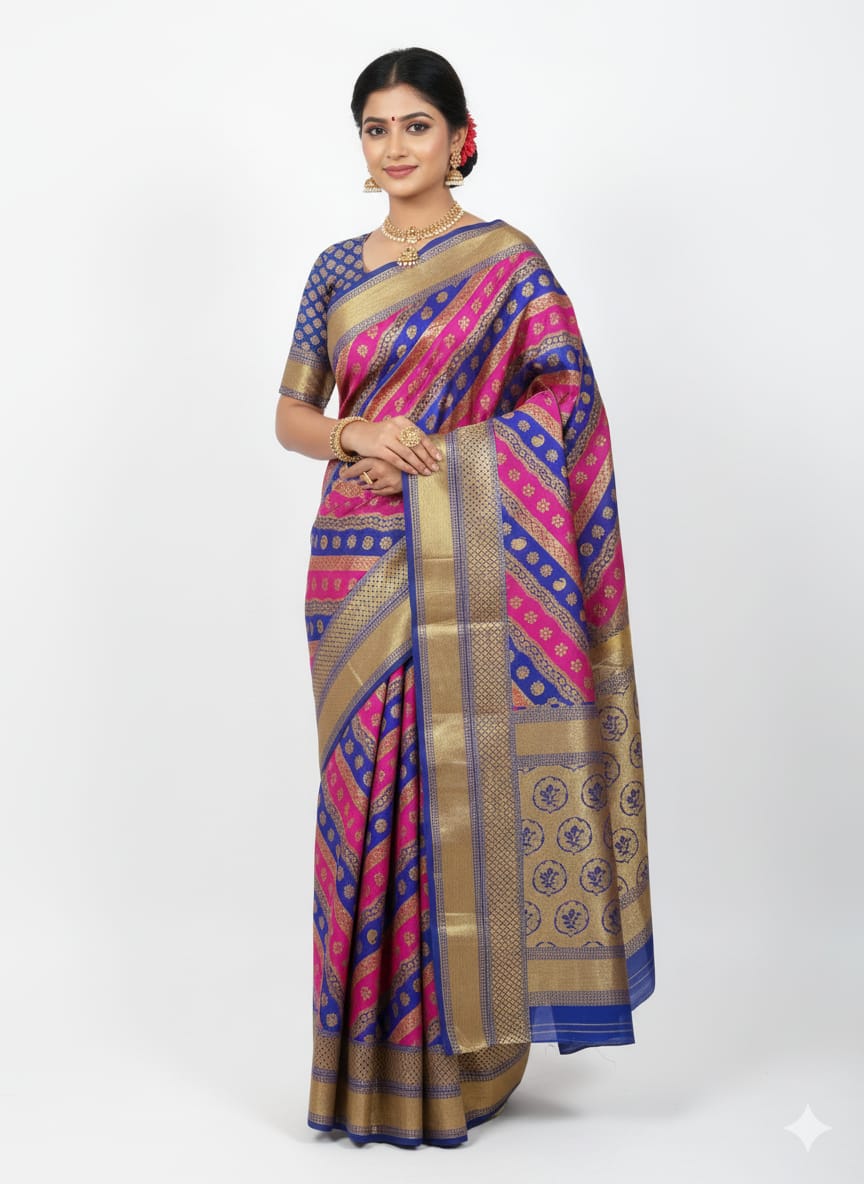 Elegant Banarasi Bridal Saree -Juss Apparels