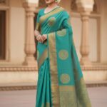 Elegant Bangalore Silk Saree  Festive Wear