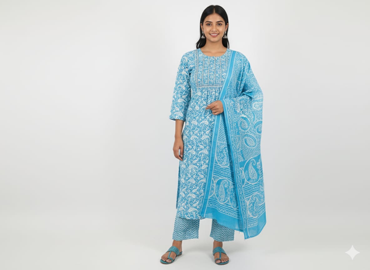Trendy Women’s Kurti Set | Stylish Wear