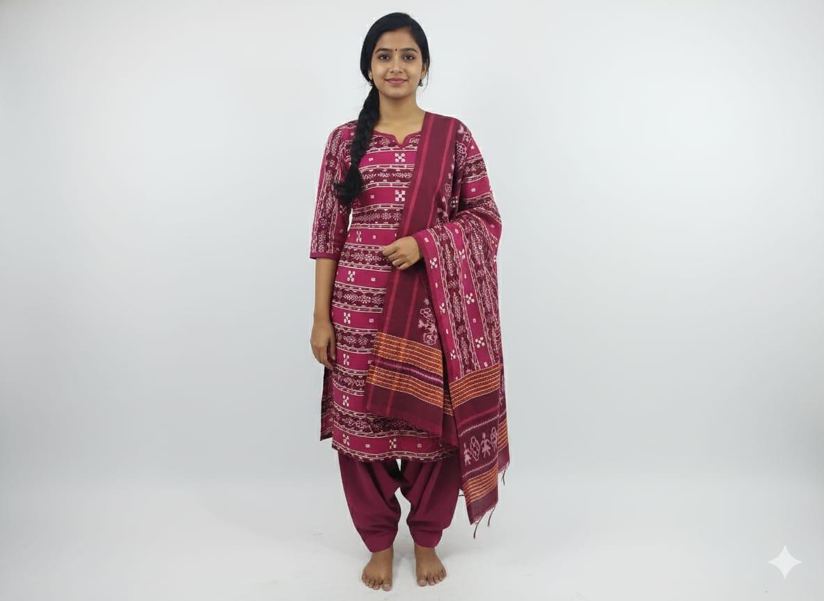 Sambalpuri Kurti Set | Premium Handloom