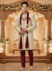 Premium Men’s Sherwani | Wedding & Festive