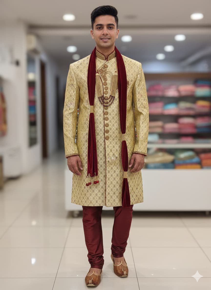 Royal Men’s Sherwani | Groom & Festive