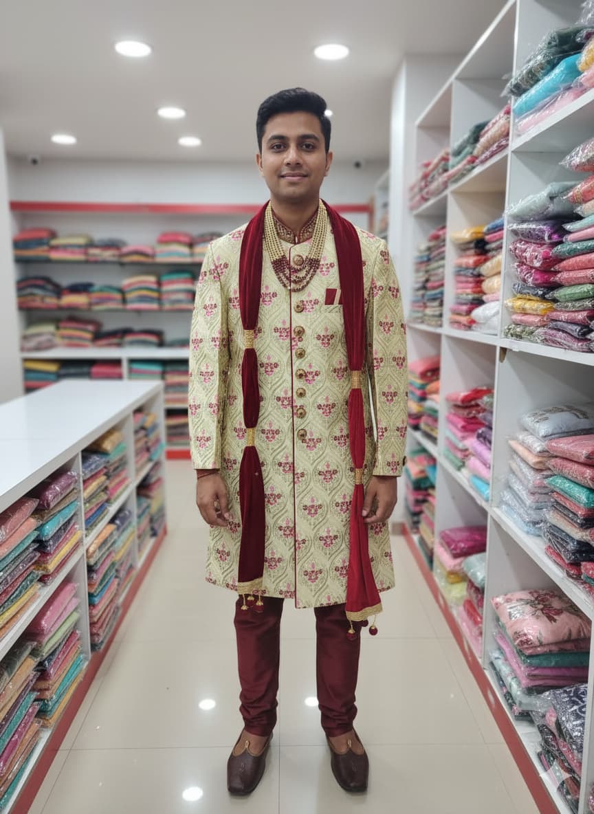 Premium Men’s Sherwani by Juss Apparels
