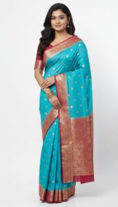 Royal Bangalore Silk Saree by Juss Apparels