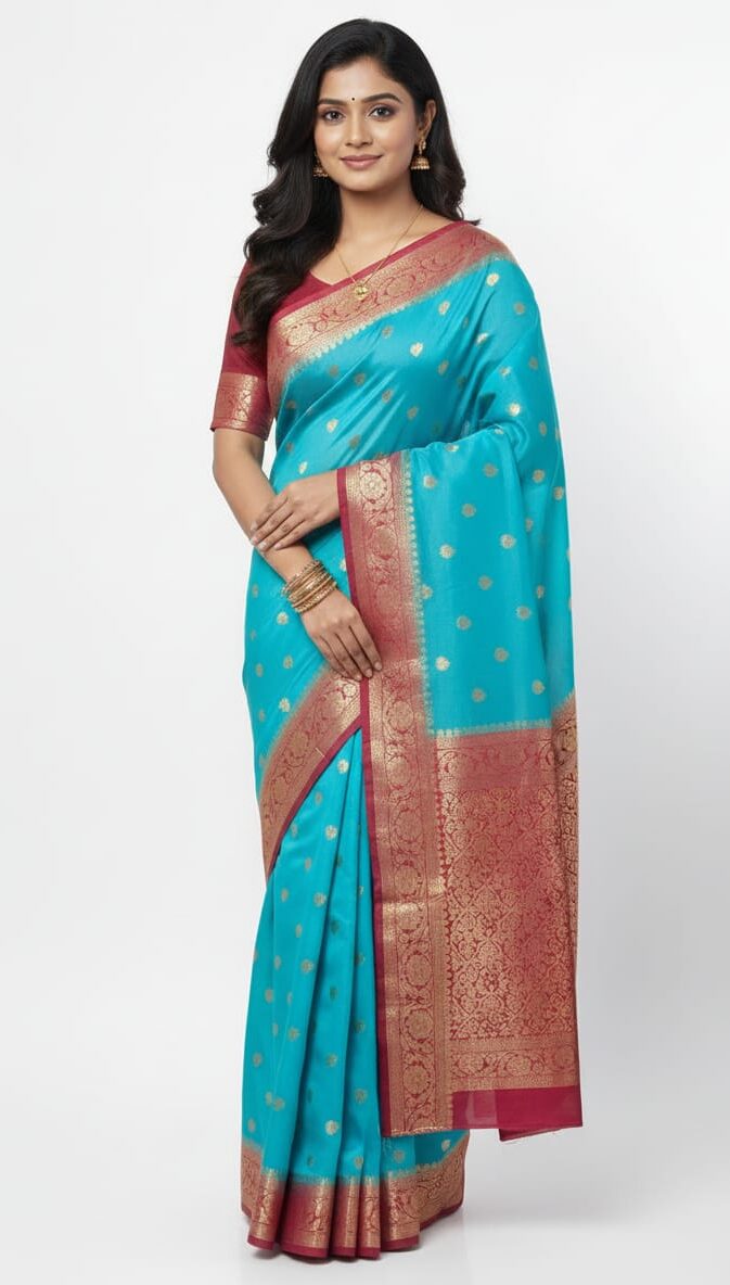 Royal Bangalore Silk Saree by Juss Apparels