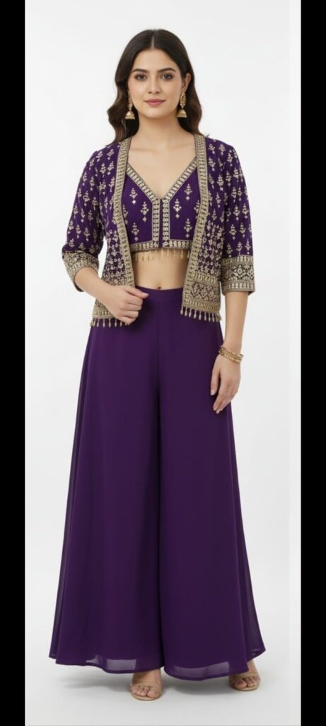 PLAZO SET JPJS72 | Juss Apparels Official