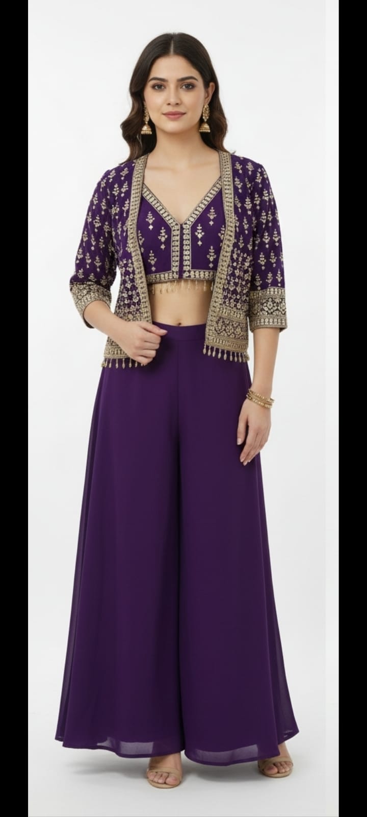 PLAZO SET JPJS72 | Juss Apparels Official