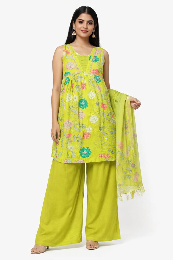 Juss Apparel Women Designer Plazo Set JPLS18