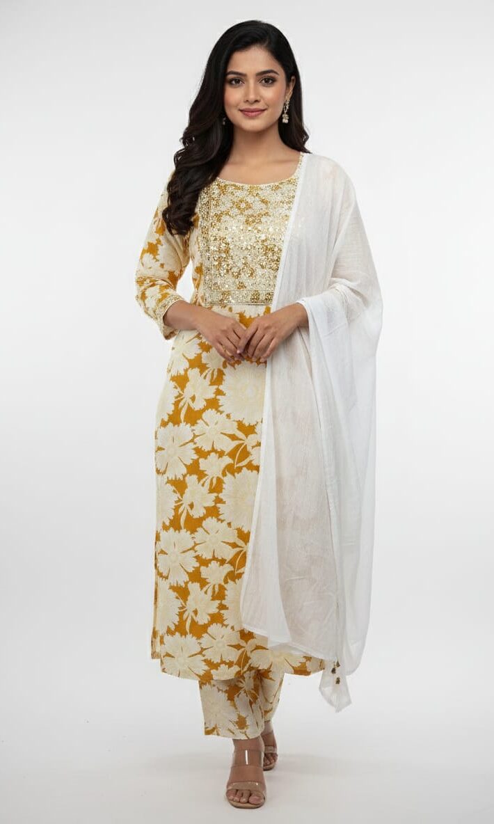 Kurti Set JKS534 Juss elegant premium ethnic