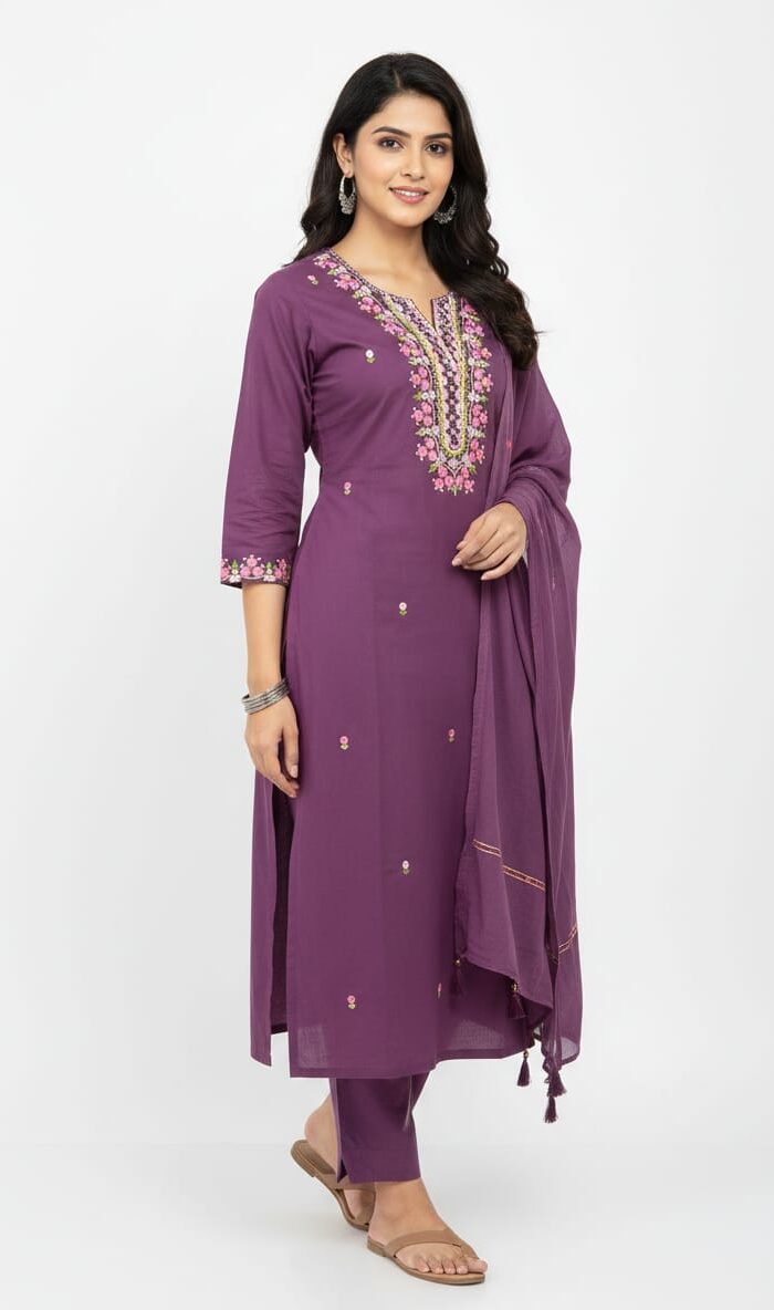 Cotton Kurti Set JKS847 | Juss Apparels
