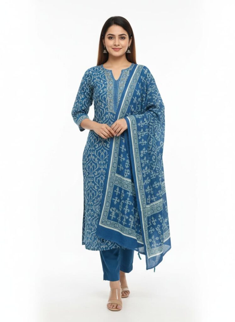 COTTON KURTI SET JKS842 by Juss Apparels