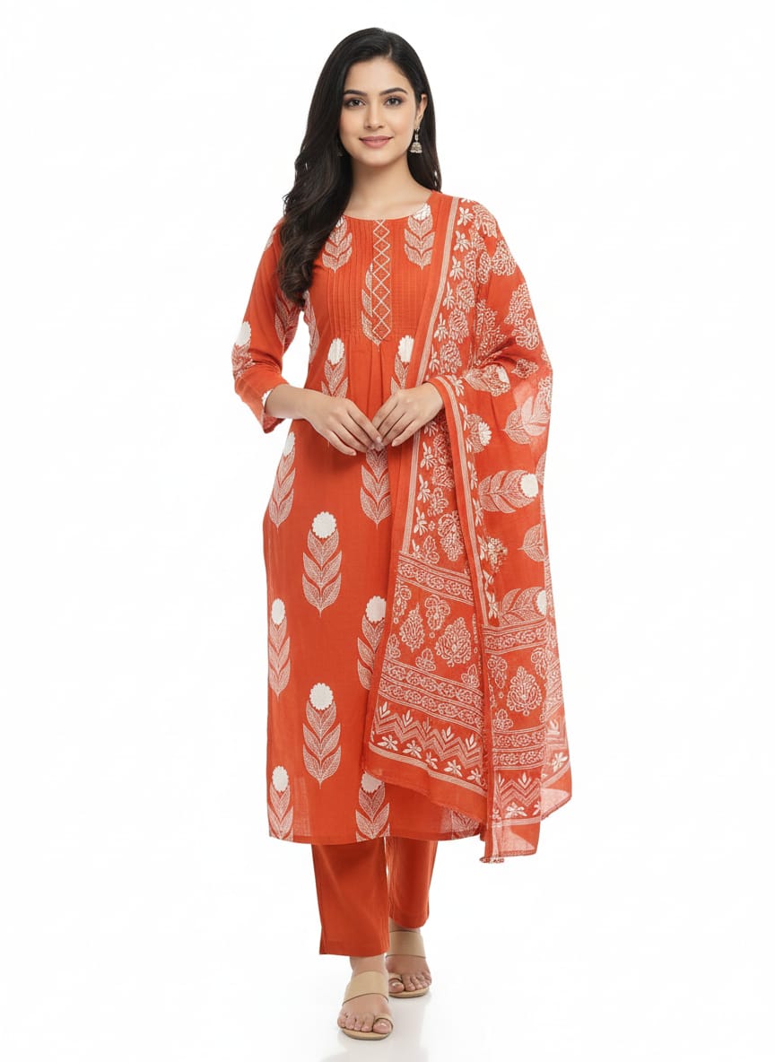 Cotton Kurti Set JKS830 by Juss Apparels