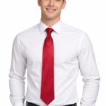 Premium Red Slim Tie for Men | Formal, Wedding & Party Wear Tie | Juss Apparels JTIE2